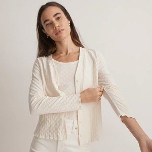 NWT Madewell Checkerboard Jacquard Twinset